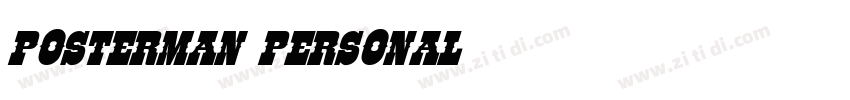 Posterman PERSONAL字体转换